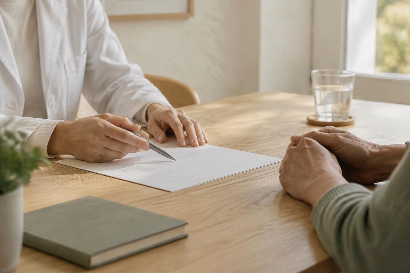 O documento explicado à mesa da consulta