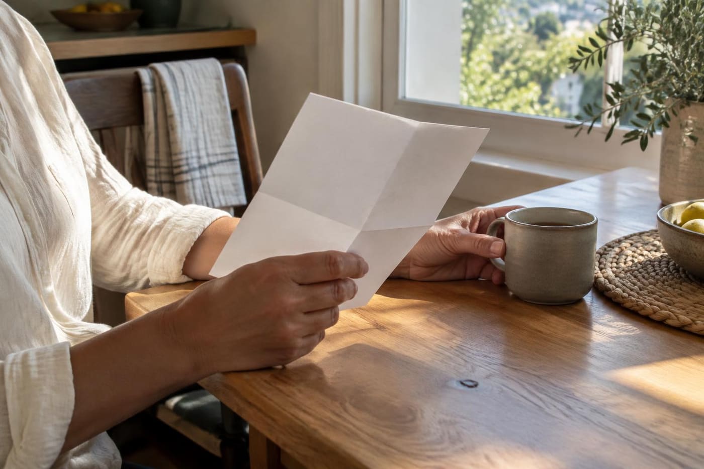 Ler o documento em casa, com tempo